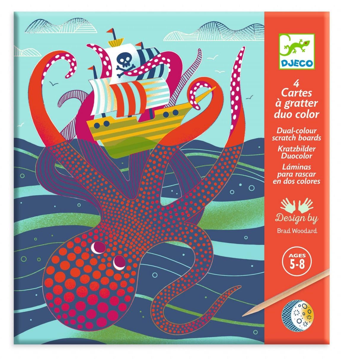 Djeco Creatief schraalspel Fauna marina