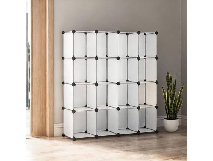 Meuble Etagere en PP Blanc 125 x 32 x 125 cm