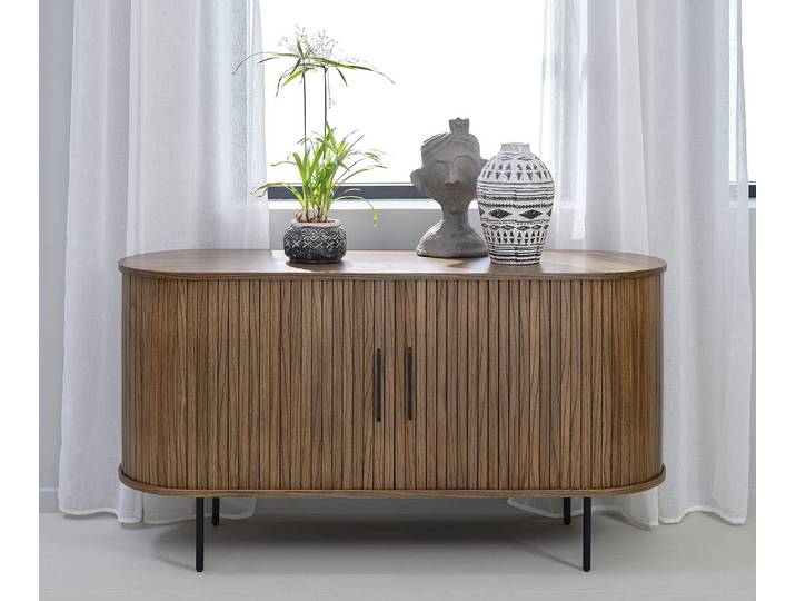 Sideboard 140 cm 140 x 76 x 45cm Braun/Eiche Dunkel