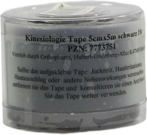 Kinesiologie Tape 5 cmx5 m schwarz 1stk