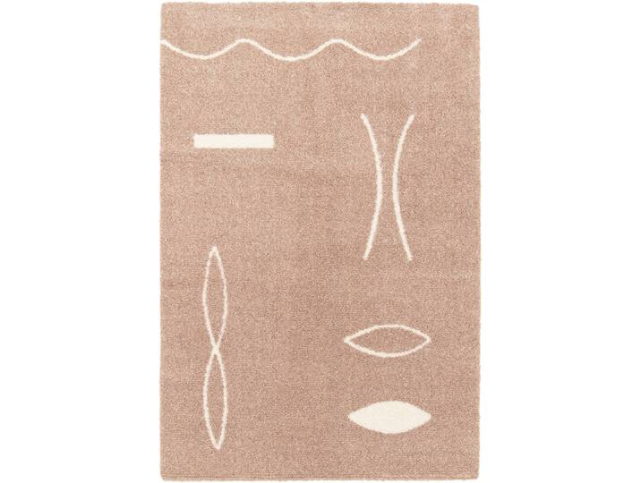 Teppich Lily Rosa, Weiss Anderes Muster Polyester 200 x 290 cm