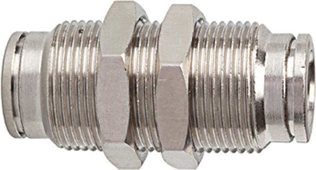 Riegler Raccord droit Schott »metallica«, M14x1,0, laiton nickelé (851.014-6)