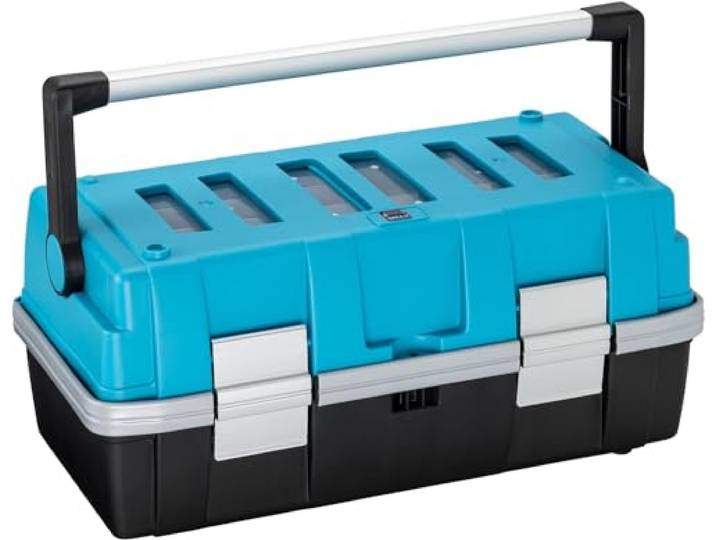 HAZET kunststof gereedschapskoffer 190L-2 leeg 26,4 x 22,8 x 47,4 cm robuuste gereedschapskoffer voor vakmensen en hobbyschroevendraaiers'.