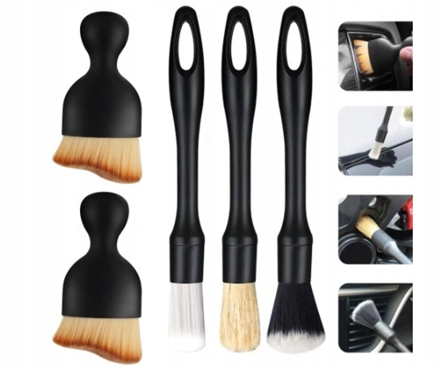 5-delige Set Auto Interieur Detailborstels