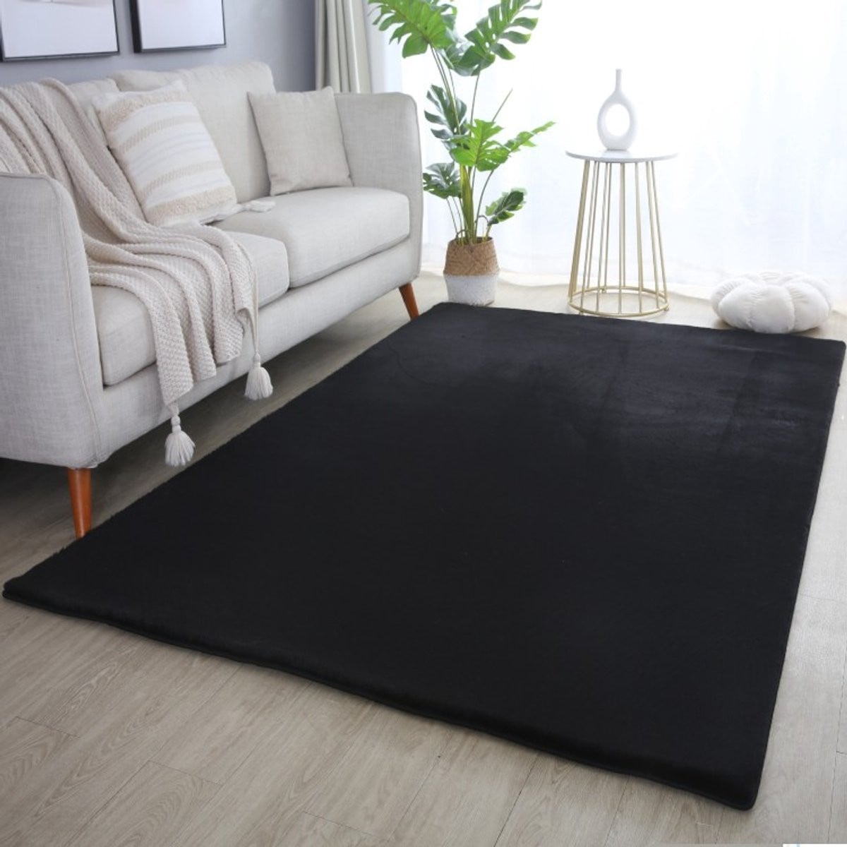 TapisTrend Designer tapijt Zwart Modern Design voor de Woonkamer