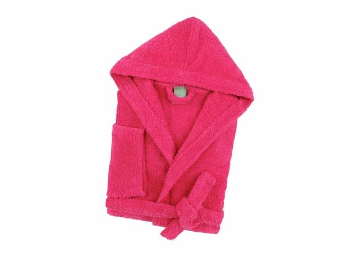 Peignoir adulte cocooning en coton rose 2xl