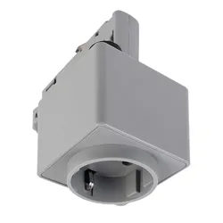 Deko-Light 3-Phasen Schienensystem D Line Steckdosenadapter Fenstergrau RAL 7040 230 V/AC