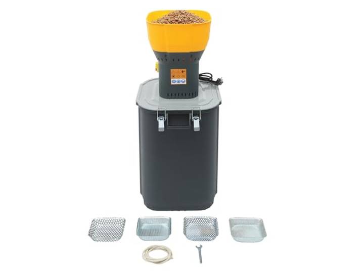Frisgestea Elektrische Getreidemühle, 30L/45L/55L Kapazität, mit 5 Siebe (2/3/4/6/8 mm), 19000 U/min, für Weizen, Mais, Hafer, Gewürze, Tierfutter (55L)