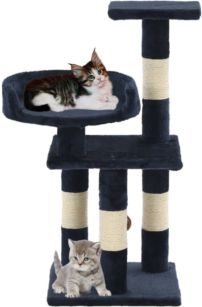 Archie & Oscar Josepha Cat Tree / Condo Blue 74cm H X 80cm W X 30cm D