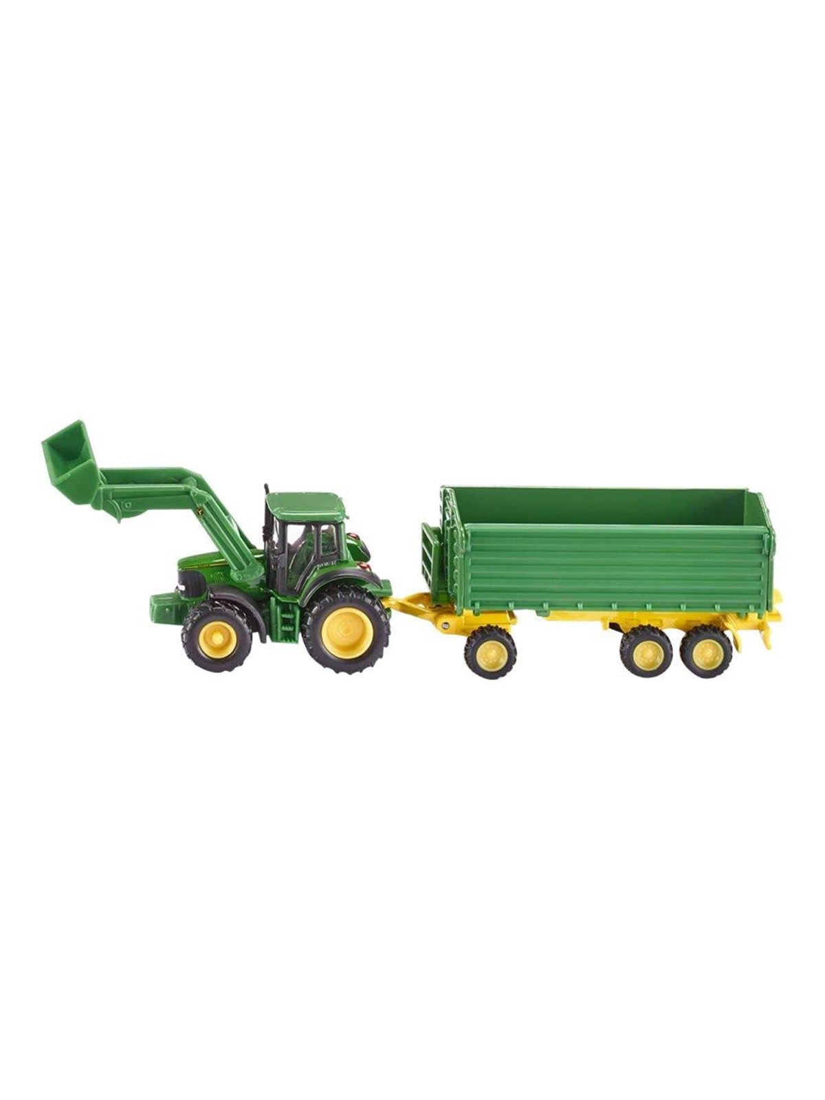 SIKU Siku 1:87 John Deere mit Frontlader und Anhänger