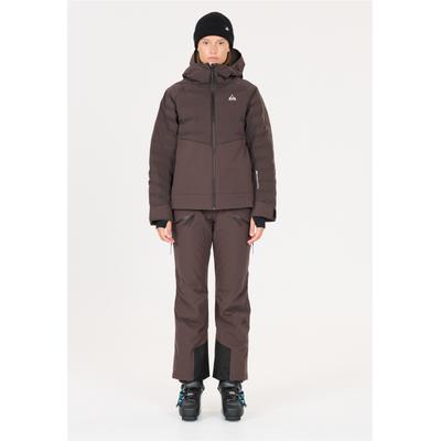 Skijacke SOS "Patrol", Damen, Gr. M, braun (anthrazit), 100% Polyester, unifarben, normal, ohne Ausschnitt, Jacken Skijacke, mit BionicFinish DWR-Behandlung