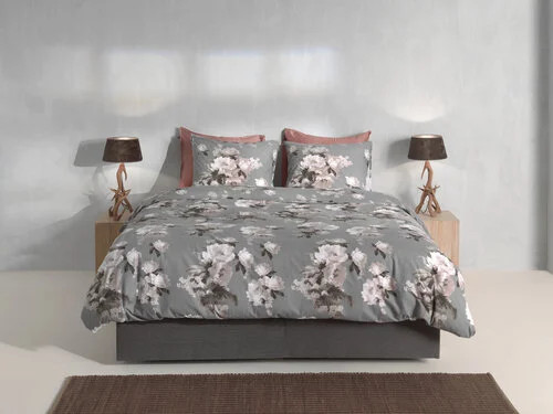Zo! Home Ella Dekbedovertrek Grey 140x200/220 cm