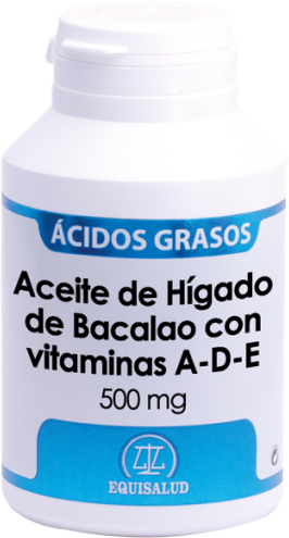 Equisalud Cod Liver Oil With Vitamins A-D-E 500 mg 180
