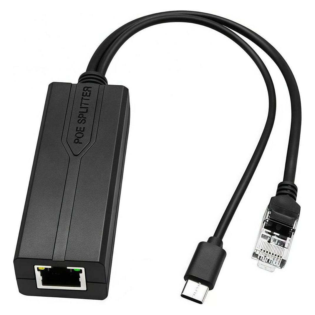 MicroConnect 1000Mbit POE Splitter USB-C (MC-POESPLITTER-C)