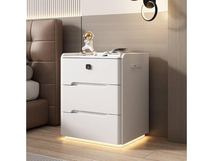 Tiroirs Table De nuit italienne chambre rangement chambre minimaliste meubles italiens esthétique Mesitas De Noche meubles De chambre