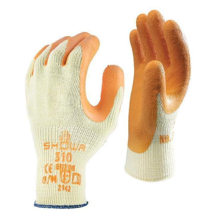 Showa 310,orange grip glove, 8 (8, M) (SHO310Y2)