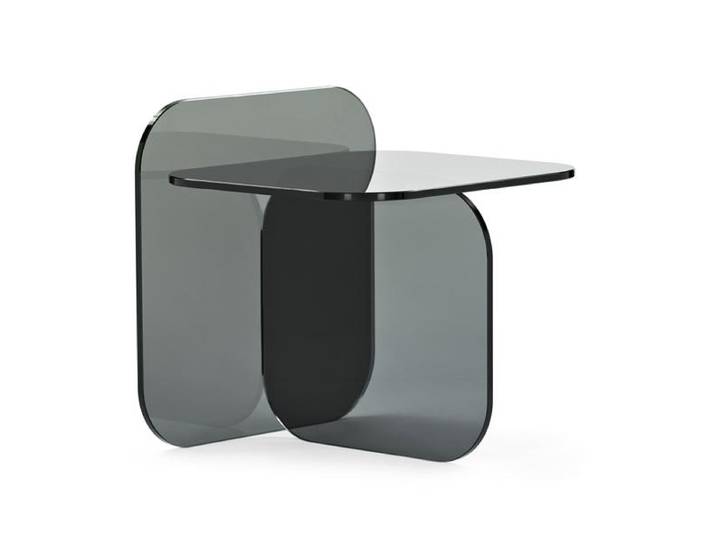 CLASSICON table basse SOL SIDE TABLE (Gris - Verre)
