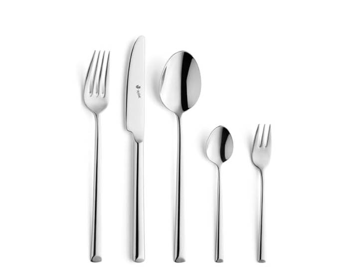 Paul Wirths VIVENDI Besteck-Set 68-tlg., 12 Personen, 18/10 Edelstahl Spülmaschinenfest und rostfrei, mit PVD-Farbveredelung, praktischem Etui und Servier-Zubehör inklusive