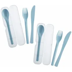 Westmark 2 Besteck-Sets, je 3-tlg., blau, 535322EB