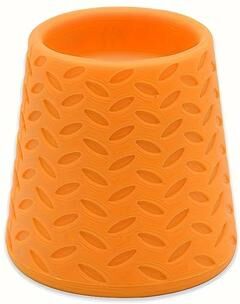 Market Central Portable Dog Shower Bottle Attachment For Travel And Outdoor Pet Cleaning orange