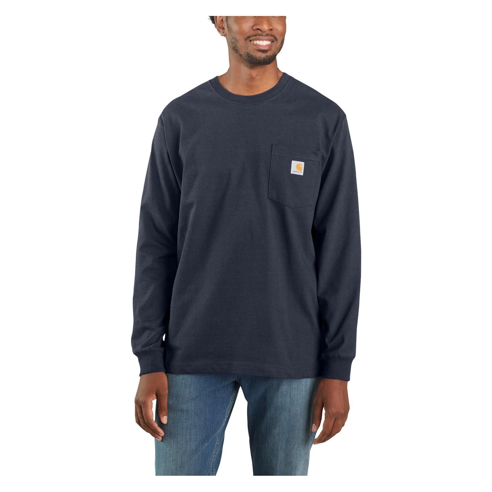 Carhartt Schweres T-Shirt mit Tasche in L (L) (.K126.NVY.S006)