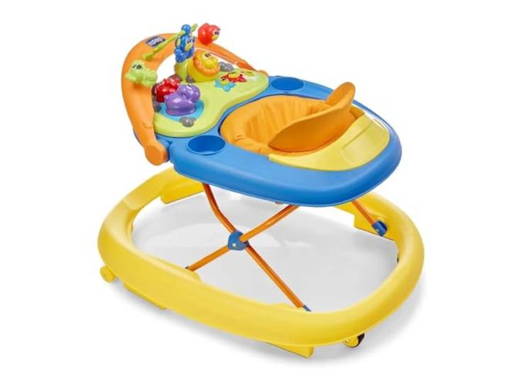 Chicco Walky Talky Baby Lauflernwagen mit Aktivitätszentrum, Spielzeug für Erste Schritte mit 3D-Spielbogen, Lichter und Geräusche, Höhenverstellbar, Lauflernhilfe, Lernspiele ab 6 Monaten, max. 12 kg