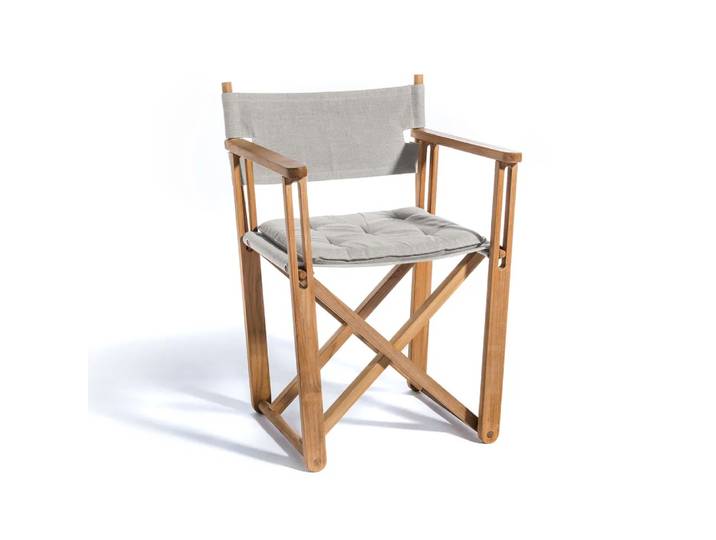 Skargaarden Kryss Dining Sessel Canvas natural, teak