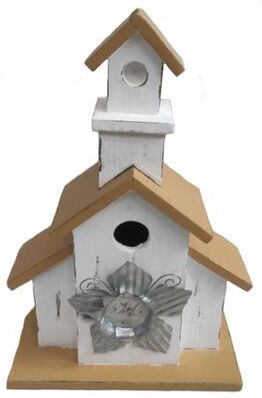 Santas Workshop Inc "13"" White Church Bird House"