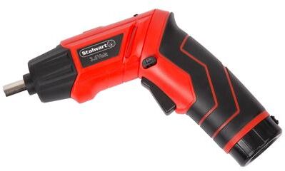 45-Piece Pivoting Screwdriver Set - Cordless Power Tool with Rechargeable 3.6V Battery, 2 LED Flashlights, Sockets by Stalwart