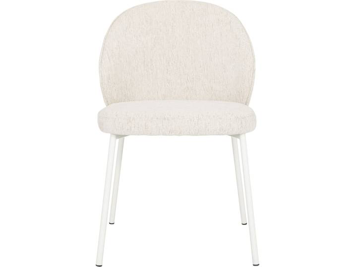 Stuhl Maelia beige Stoff/Metall