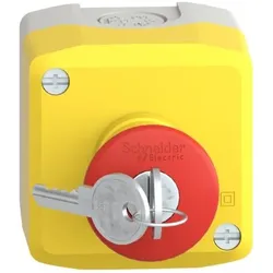 Schneider Electric Not-Halt-Schalter Kontaktblock XALK188E, Schalter + Taster, Gelb, Grau, Rot