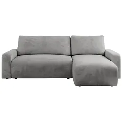 ECKSOFA ARGOS Hellgrau Velours