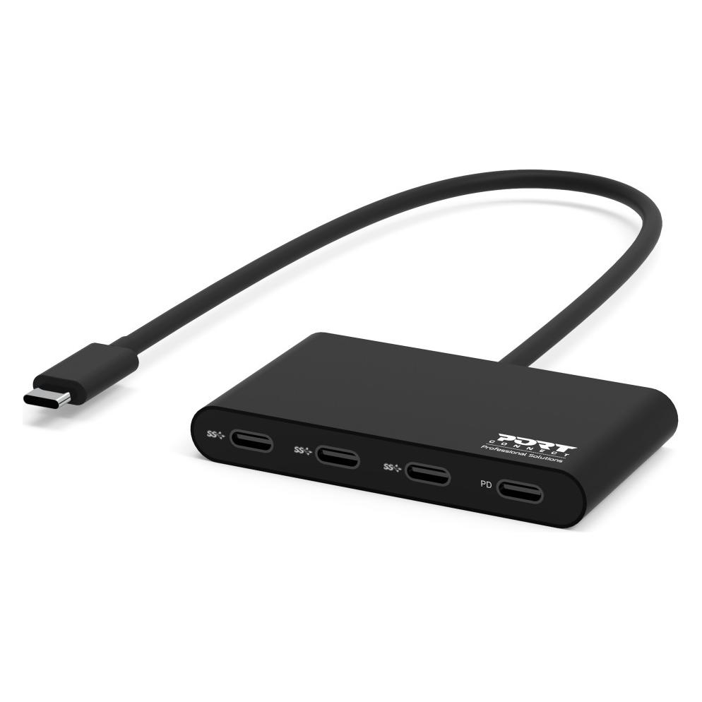 Port Designs USB HUB TYPE C - 4 PORTS TYPE C - PD 100W (USB-C, 5 Ports) (900147)