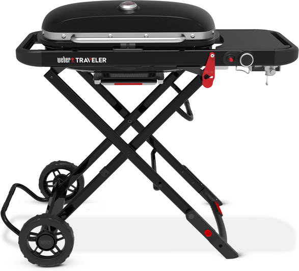 Weber Traveler Compact 1501750 - Barbecue a gas portatile - Carrello di supporto