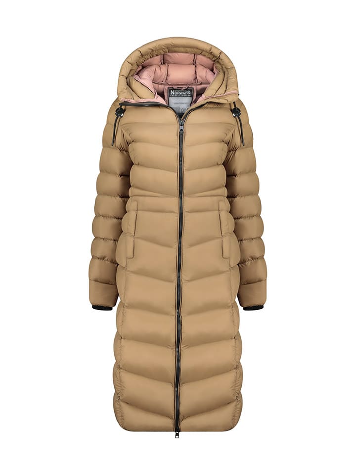 Geographical Norway Steppmantel "Berangere" in Taupe - XXL