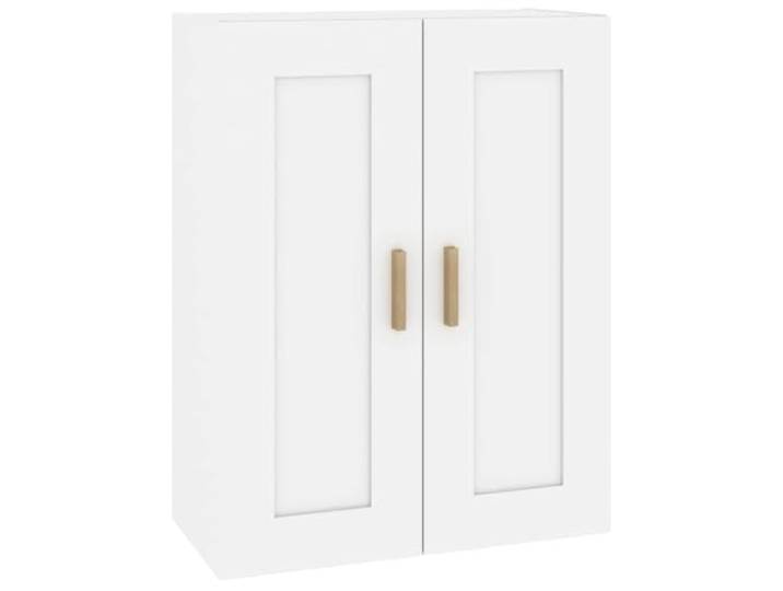Wandschrank weiß 69,5x32,5x90 cm Holzwerkstoff Buchhalter, Montage auf Kommode, Sideboard, Büro, Küche, Montageanleitung