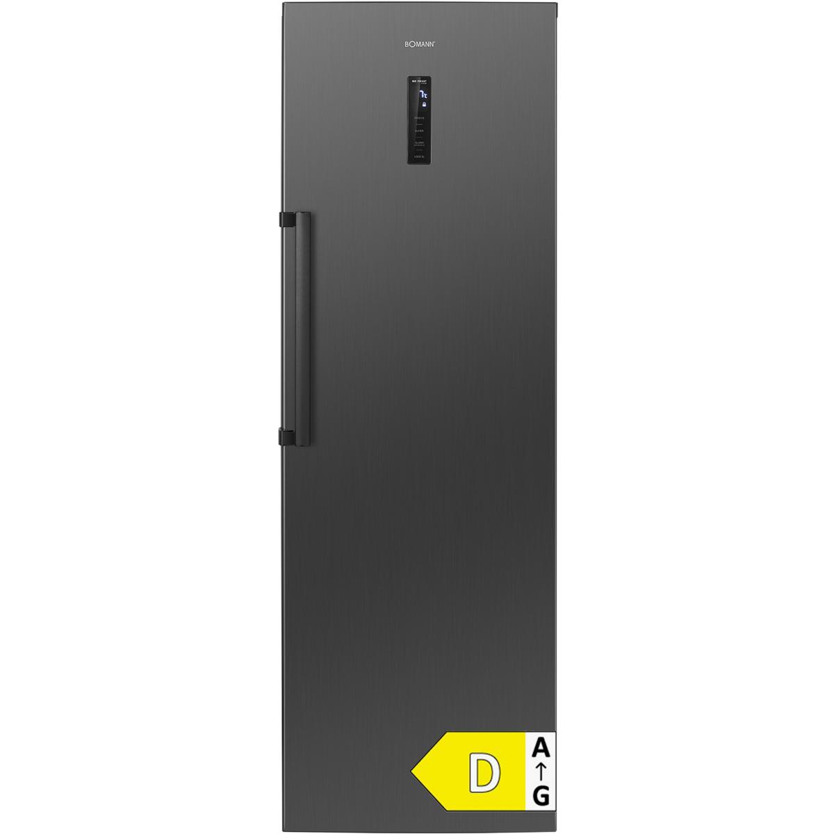 Bomann Kühlschrank ohne Gefrierfach | XXL Getränkekühlschrank | 359 Liter | 185cm | 2 bis 8°C | Total NoFrost | VS 7372 inox