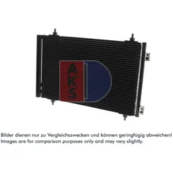 Kondensator Klimaanlage AKS DASIS 062017N für Fiat Citroën Peugeot Lancia Scudo
