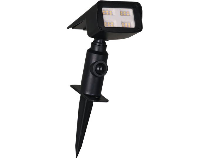 Gartenstrahler LUXFORM Solar-Intelligente - Erdspießleuchte - Rosario LED , schwarz, 1 Stk., Leuchten, Gartenstrahler, Für den Außenbereich geeignet IP33