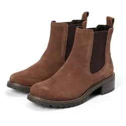 Tchibo - Veloursleder-Boots - Damen - Gr. 42 - braun