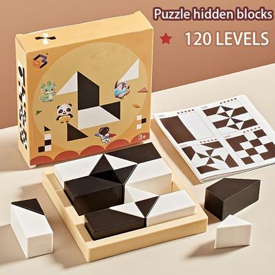 Multisell Products Hub Hidden Block Puzzle Brain Teaser Logic Puzzle Game For Kids And Adults Spatial Reasoning Educational Toy Hidden Block Puzzle Brain Teaser Logic Puzzle Game For Kids And Adults Spatial Reasoning Educational Toy