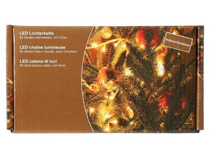 LED Lichterkette 50D warmweiss Ip55