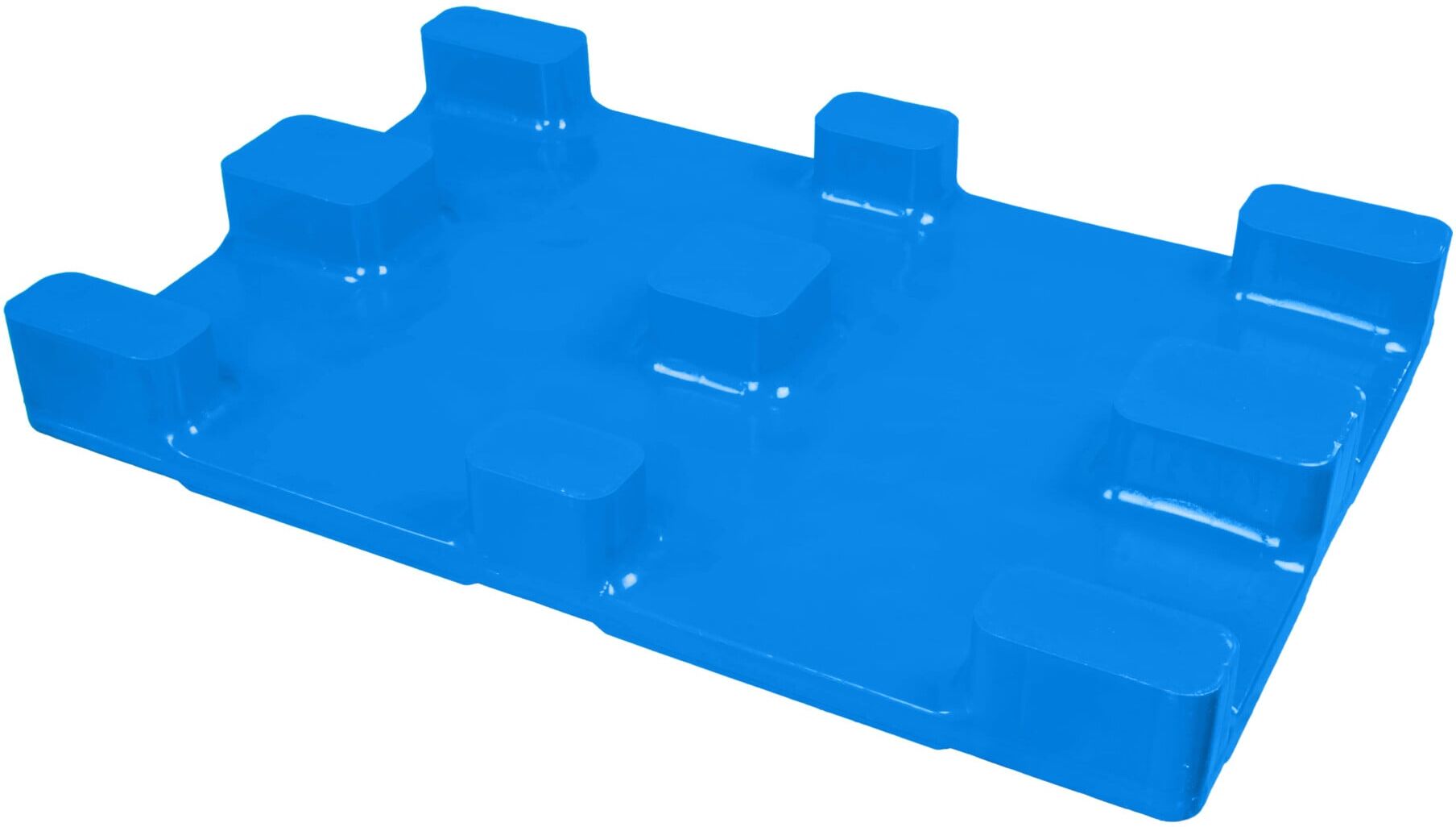 HMH Hygienepalette geschlossen Euromaß 9 Füße blau 1.250 kg Traglast ; E. S. B. (HPFEG7G130F9GX5010)