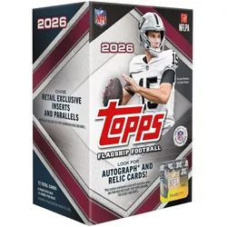 TOPPS 2026 Flagship Football Value Box – 6 Packs mit 72 NFL Sammelkarten