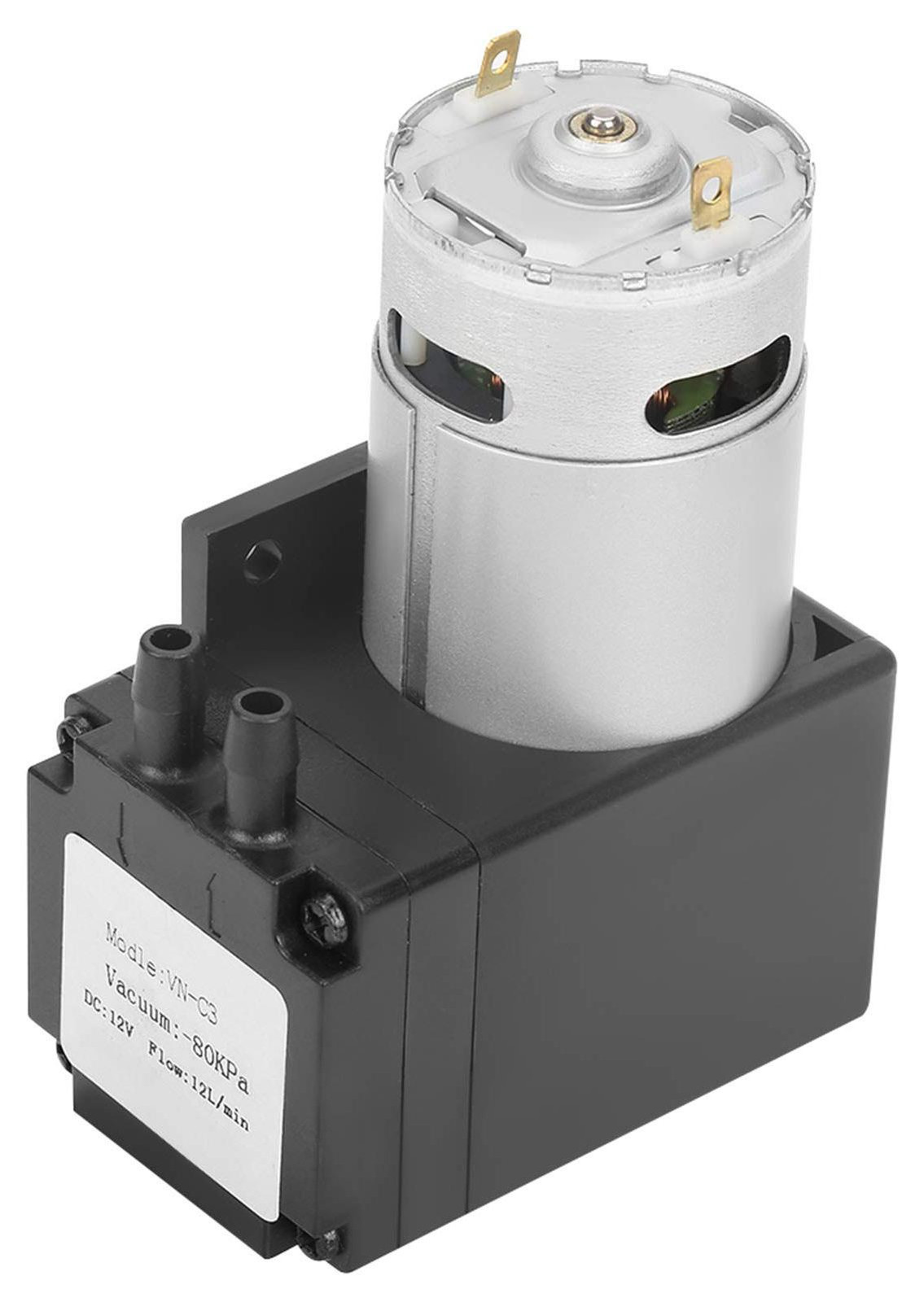 Dripio Mini olievrije vacuümpomp, DC12V, -80 kPa, 10 L/min
