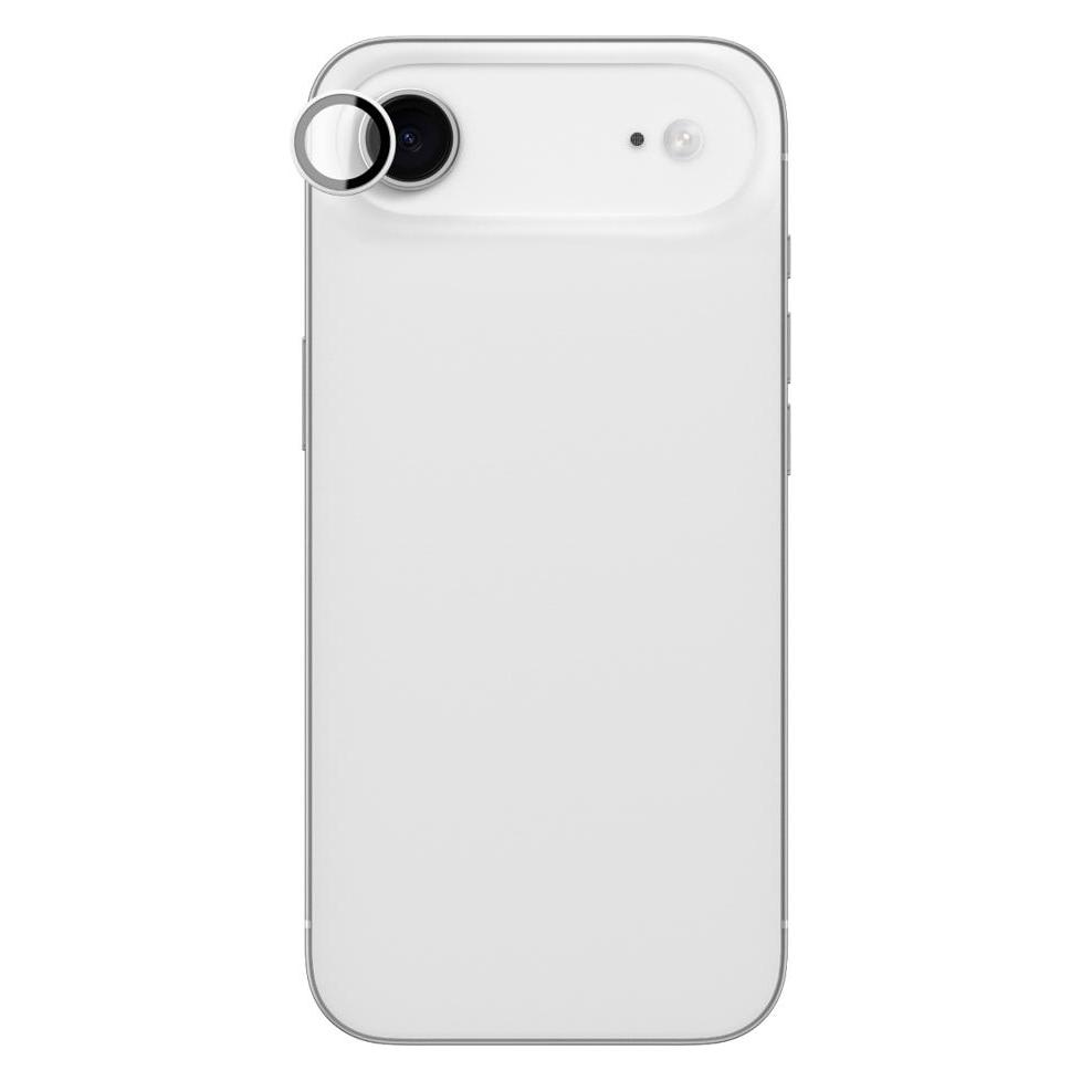 Amazingthing Linsenglas für iPhone 17 Air mit silbernem Aluminiumrahmen (1 Stk., Apple iPhone 17 Pro) (IP176.6CAMSGLA)