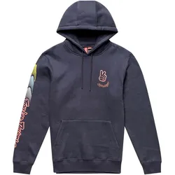 Troy Lee Designs Peace Out, Kapuzenpullover - Dunkelgrau/Orange - XXL
