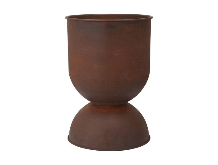 Ferm Living Cache-pot Hourglass moyen Ø40 cm Rouille