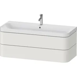 Duravit Happy D.2 Plus Möbelwaschtisch HP4349O39390000 117,5x49cm, 2 Schubkästen, 1 Hahnloch, nordic weiß seidenmatt