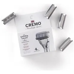 Cremo, Rasierklingen, Barber Grade Razor Blades for Men 4 Refills Silver (4x)